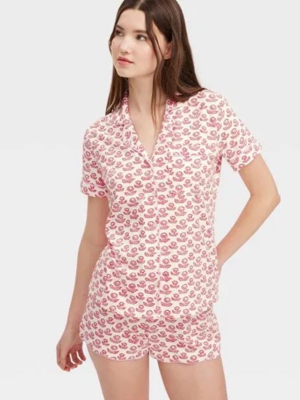 Roller Rabbit X Target Red Floral Short Pajama Set NWT Size M
